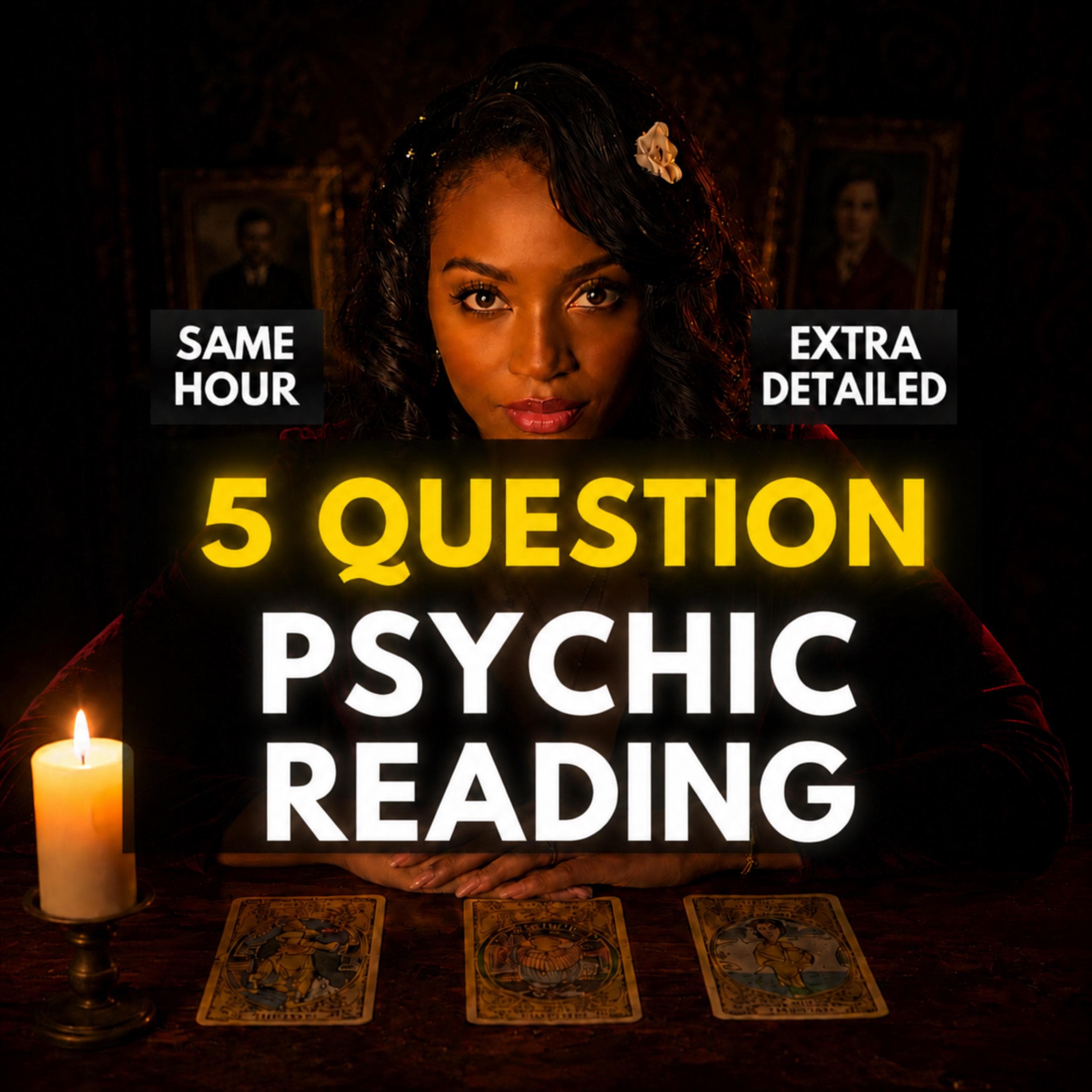 Same Hour 5 Question Psychic Reading, Accurate Love & Psychic Insights, Psychic Medium Insight, Love Tarot Reading