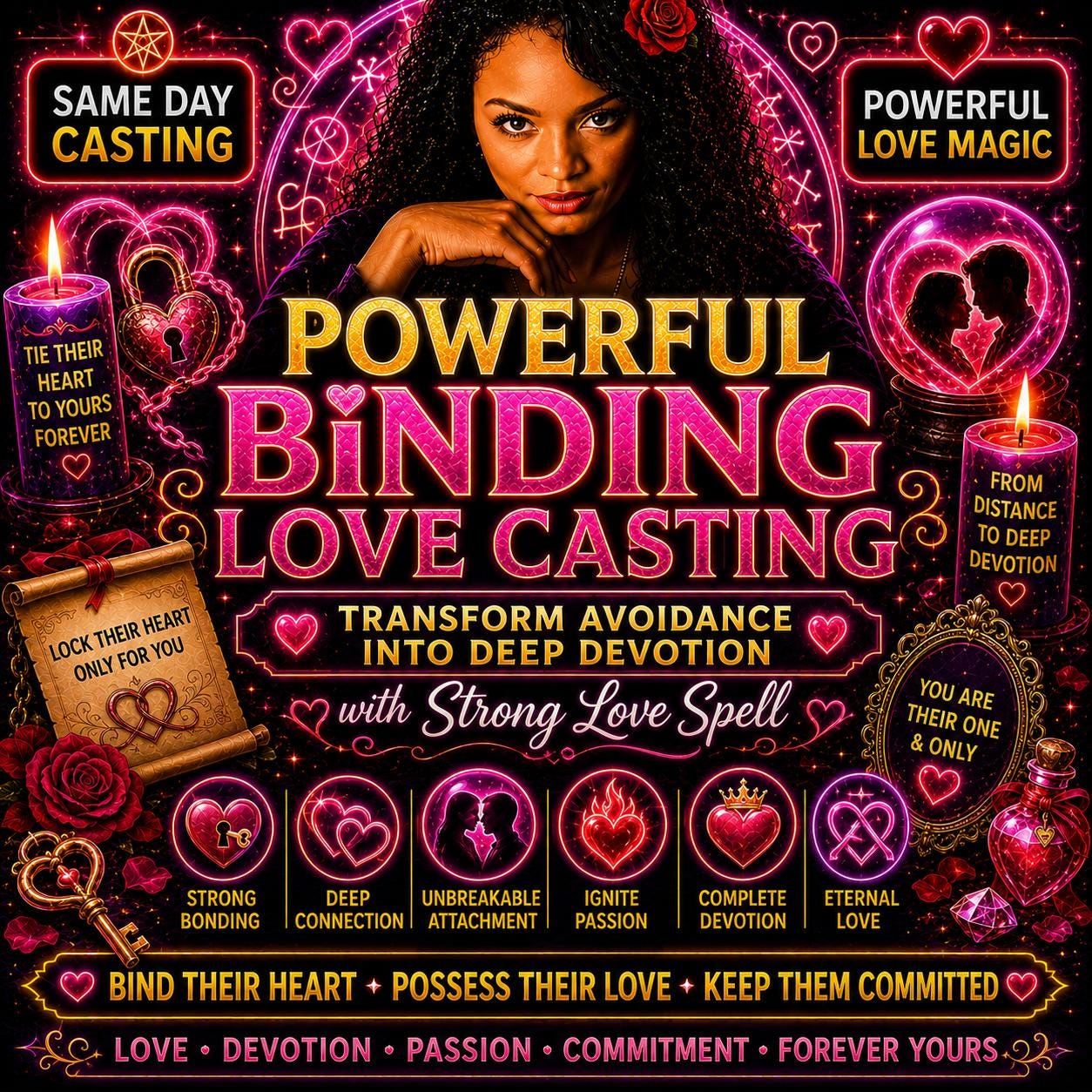 Powerful Binding Love Spell by Celeste | Transform Avoidance Into Deep Devotion