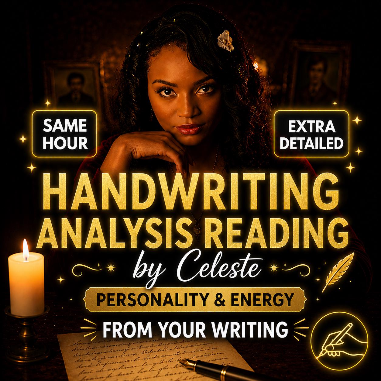 Handwriting Analysis Reading by Celeste | Personality & Energy From Your Writing (Same Hour)