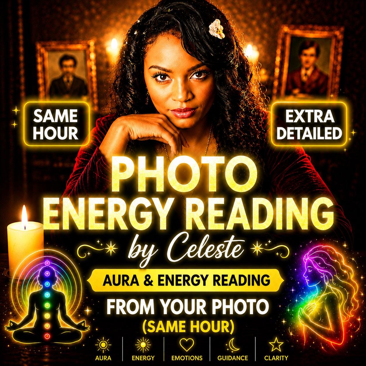 Photo Energy Reading by Celeste | Aura & Energy Reading From Your Photo (Same Hour)