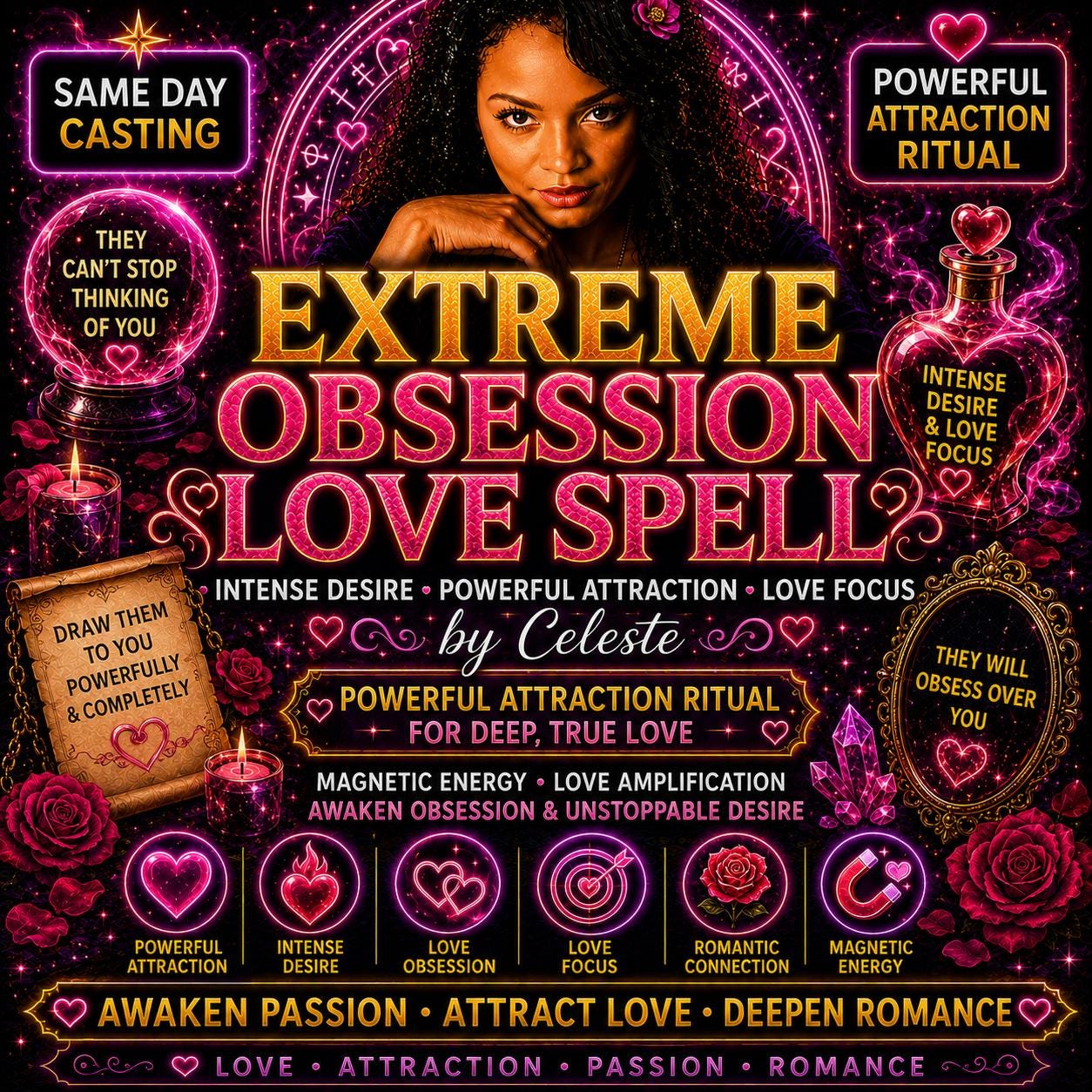 Intense Love & Deep Attraction Spell by Celeste | Become Their Priority - Deepest Desire (Same Hour)