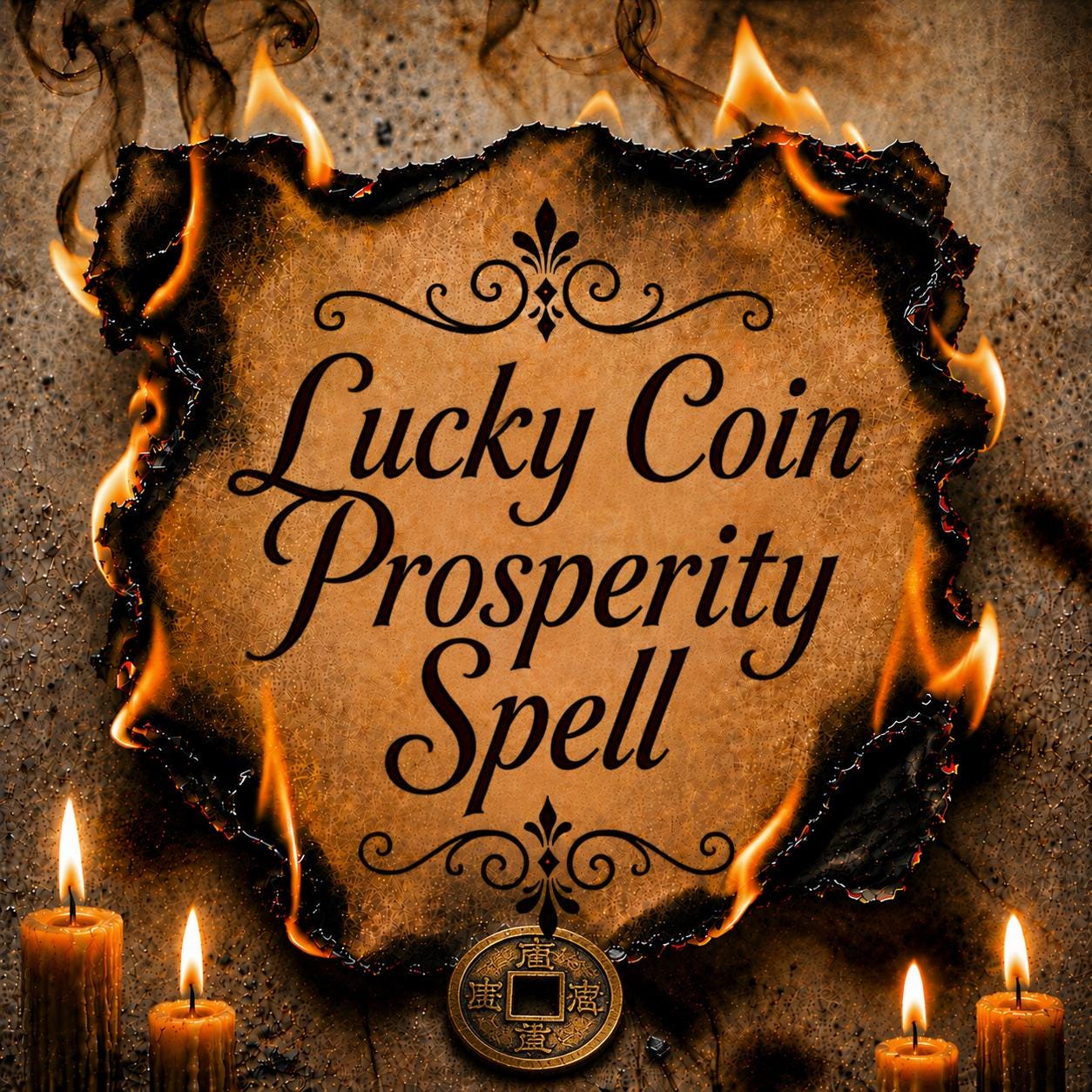 Lucky Coin Prosperity Spell, Abundance Attraction Ritual | Wealth Drawing Casting, Financial Opportunity Working, Fortune Magnet Spell